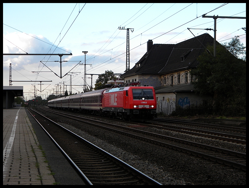 WLE 81 mit dem DPE 91487 in Duisburg-Groenbaum